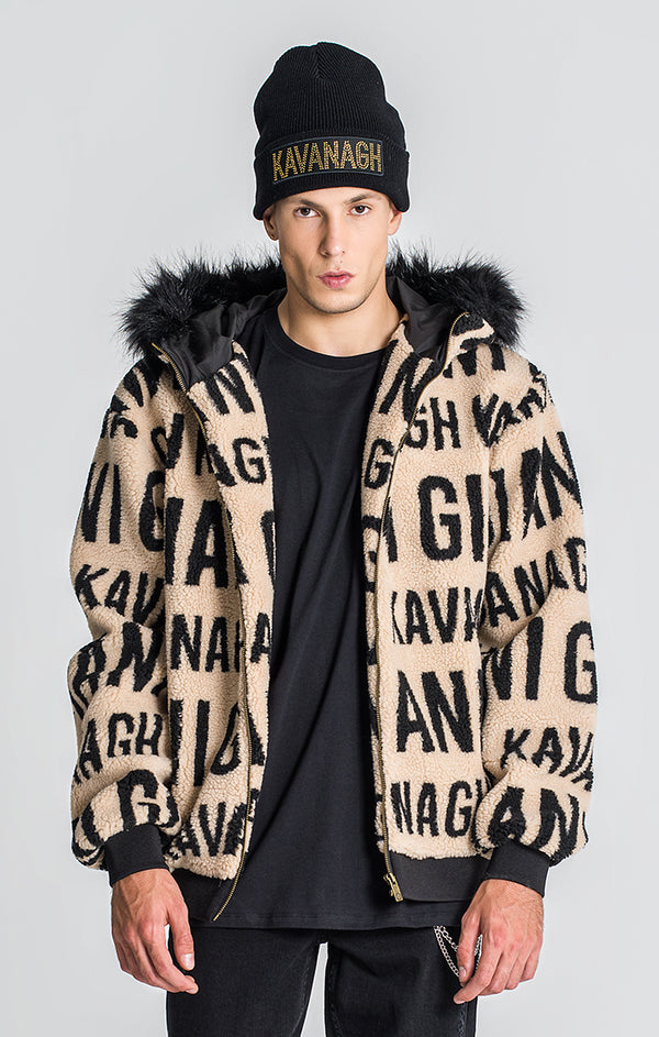 Beige Bronx Sherpa Jacket