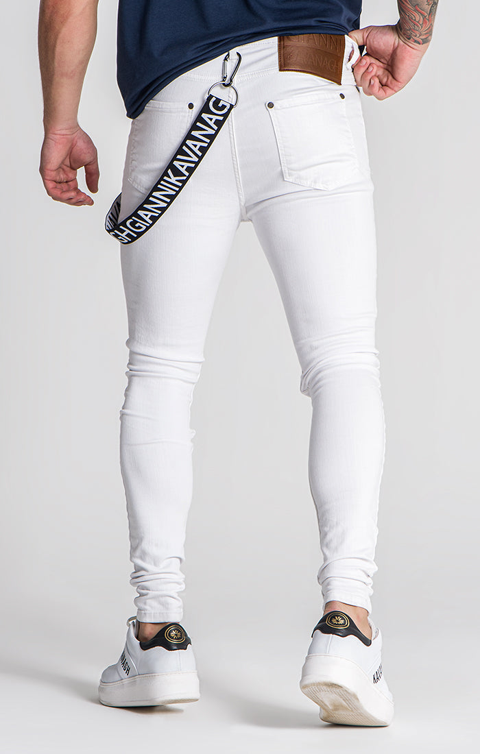White 911 Skinny Jeans