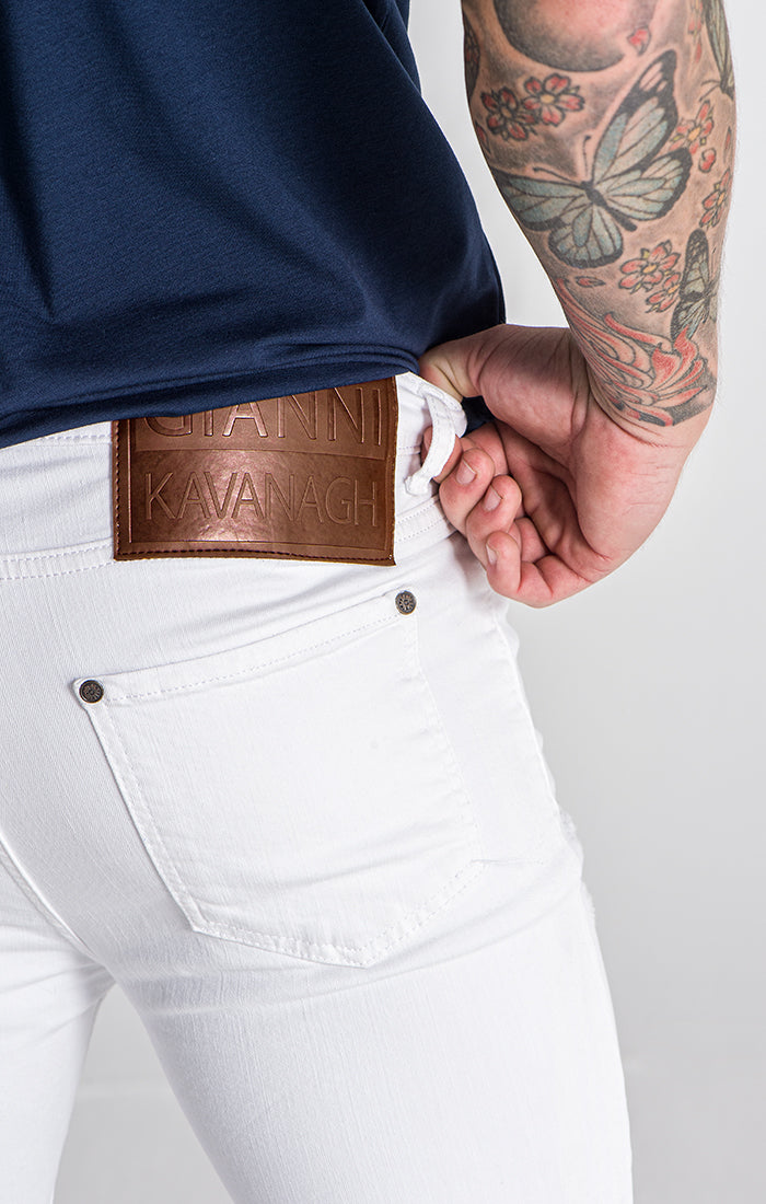 White 911 Skinny Jeans