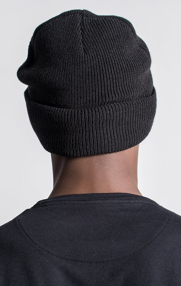 Black Beanie With Neon Pink GK Plaque