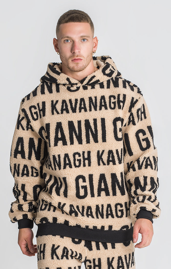 Beige Bronx Sherpa Hoodie