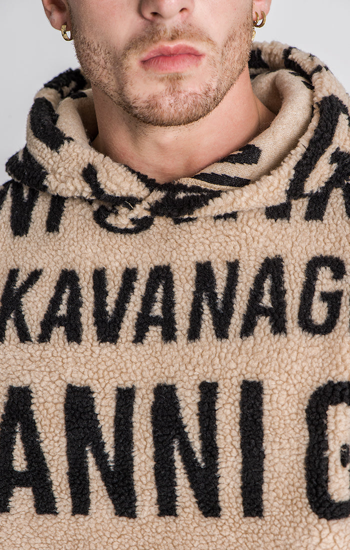 Beige Bronx Sherpa Hoodie