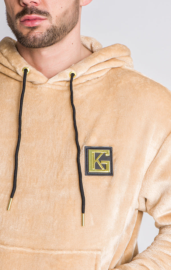 Beige GK Iron Sherpa Hoodie