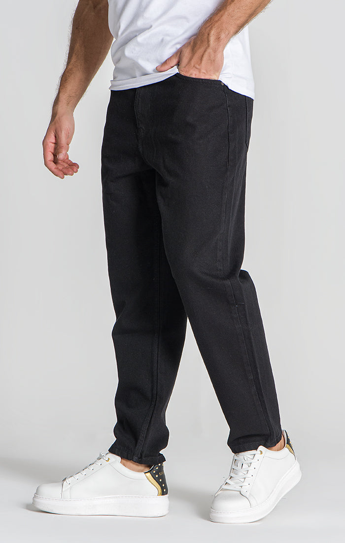 Black Balloon Leg Jeans