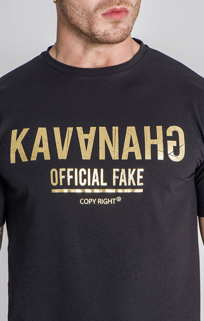 Black GK Fake Gold Tee
