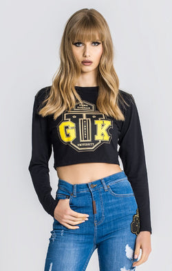 Black GK University Long Sleeve Tee