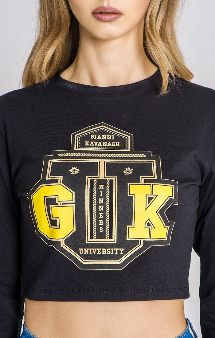 Black GK University Long Sleeve Tee