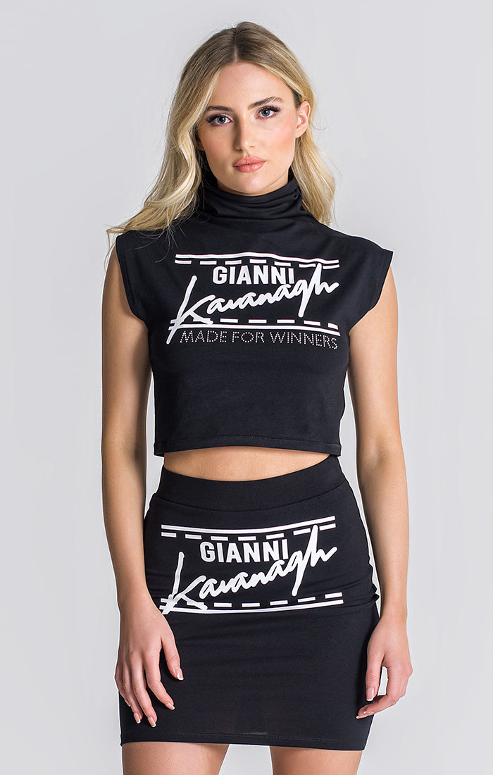 Black Theater Crop Top