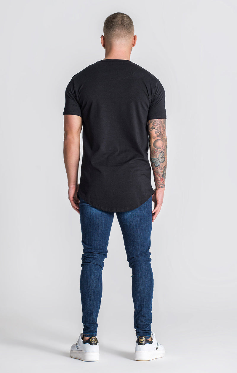 Black Burning Summer Crystal Tee