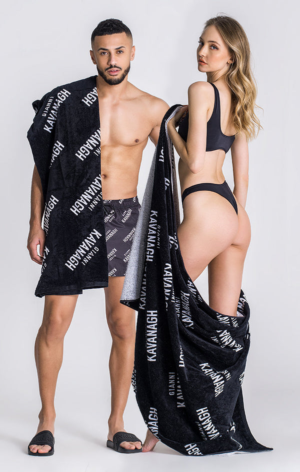 Black Sydney Towel