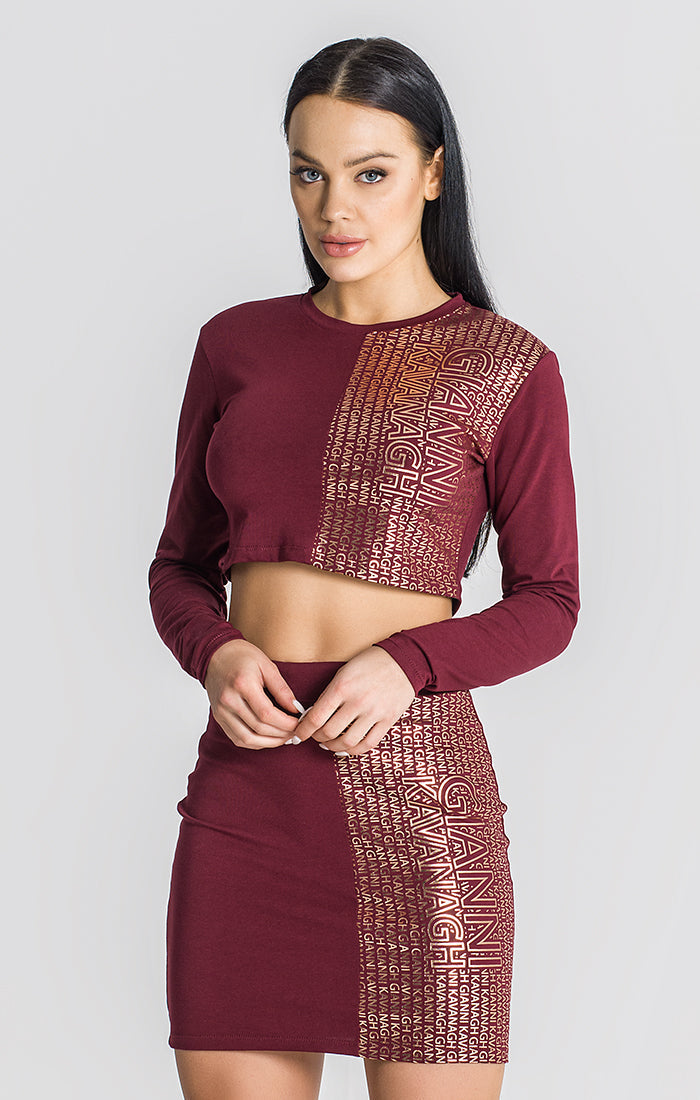 Burgundy Subtle Longsleeve Tee