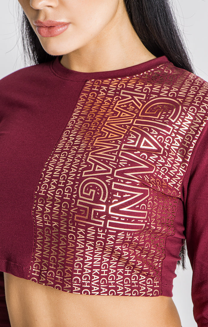 Burgundy Subtle Longsleeve Tee