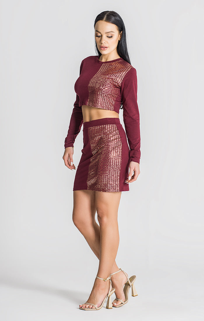 Burgundy Subtle Longsleeve Tee