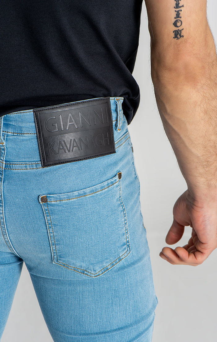 Light Blue GK Iron Skinny Jeans