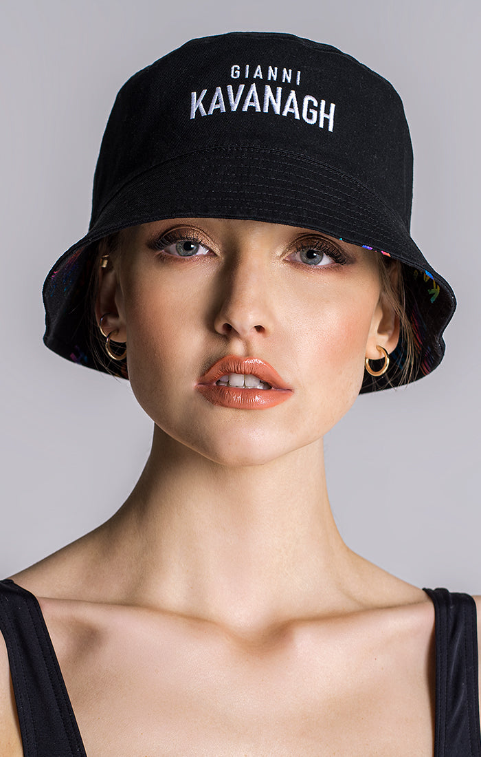 Multicolor Logomania Reversible Bucket Hat