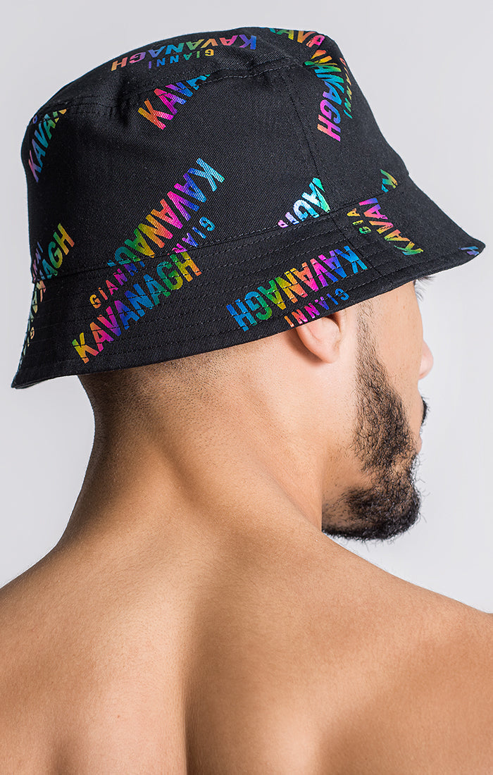 Multicolor Logomania Reversible Bucket Hat