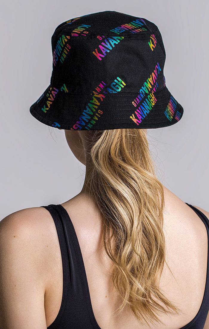 Multicolor Logomania Reversible Bucket Hat