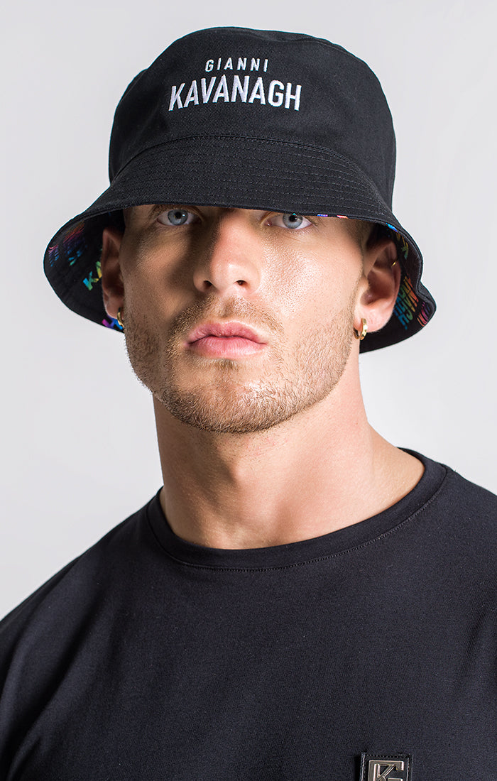 Multicolor Logomania Reversible Bucket Hat