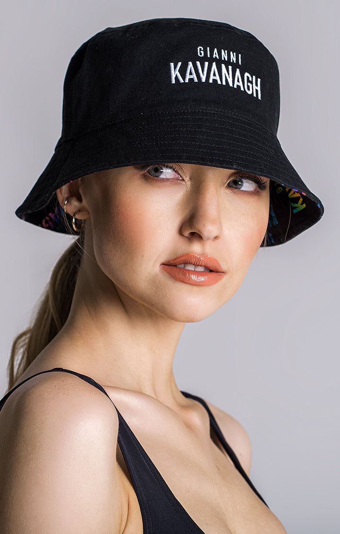 Multicolor Logomania Reversible Bucket Hat