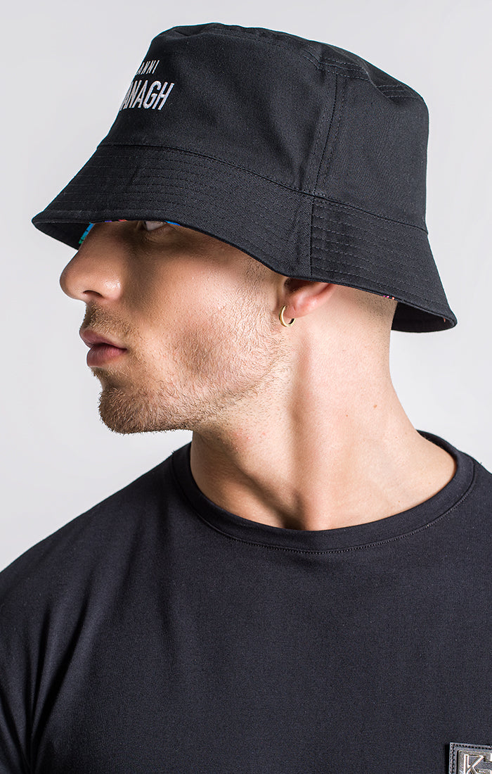 Multicolor Logomania Reversible Bucket Hat