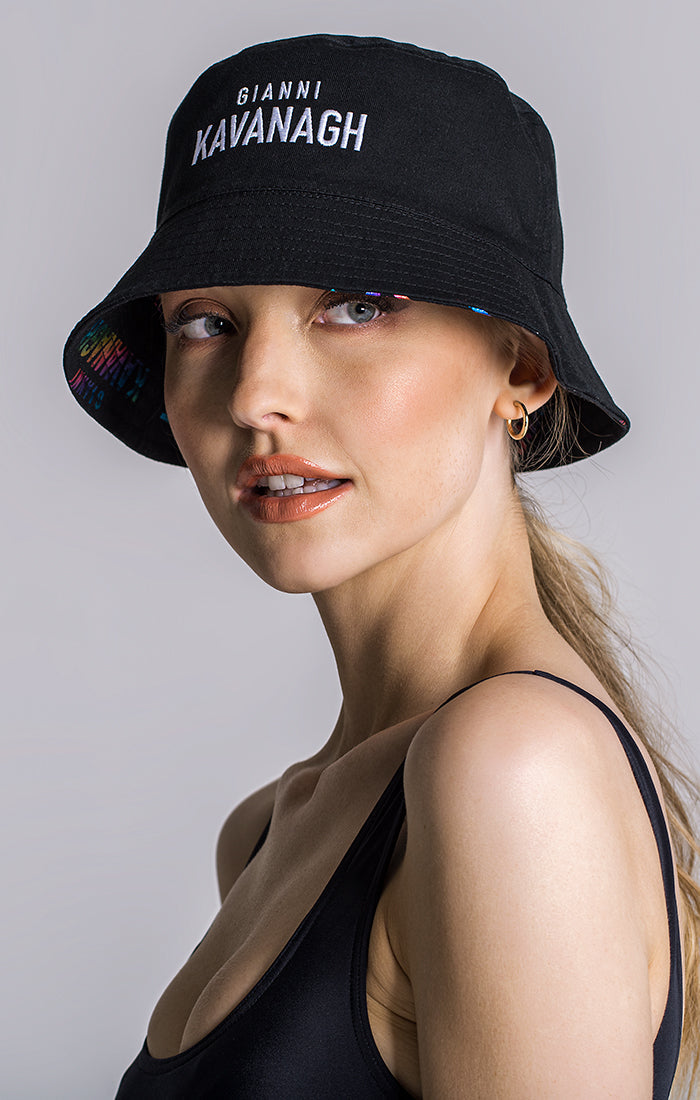 Multicolor Logomania Reversible Bucket Hat