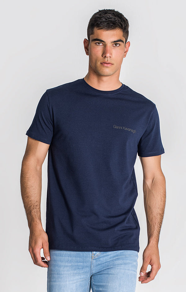 Navy Blue Essential Micro Slim Tee