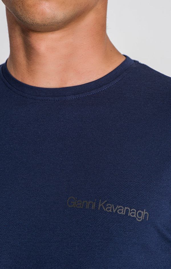 Navy Blue Essential Micro Slim Tee
