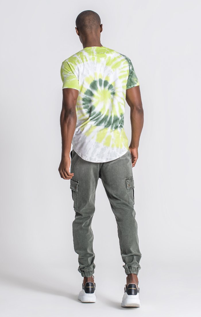 Neon Yellow Tie Dye Tee
