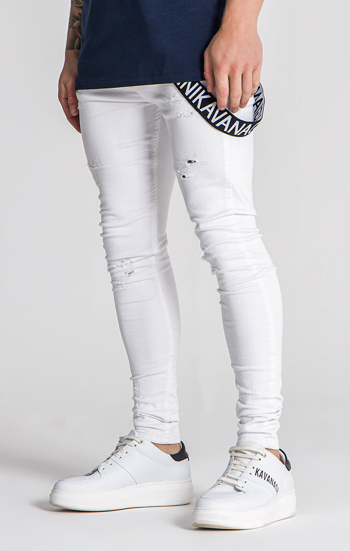White 911 Skinny Jeans