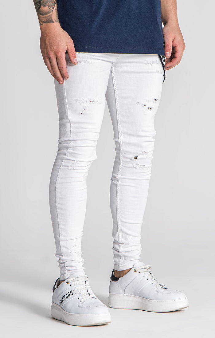 White 911 Skinny Jeans