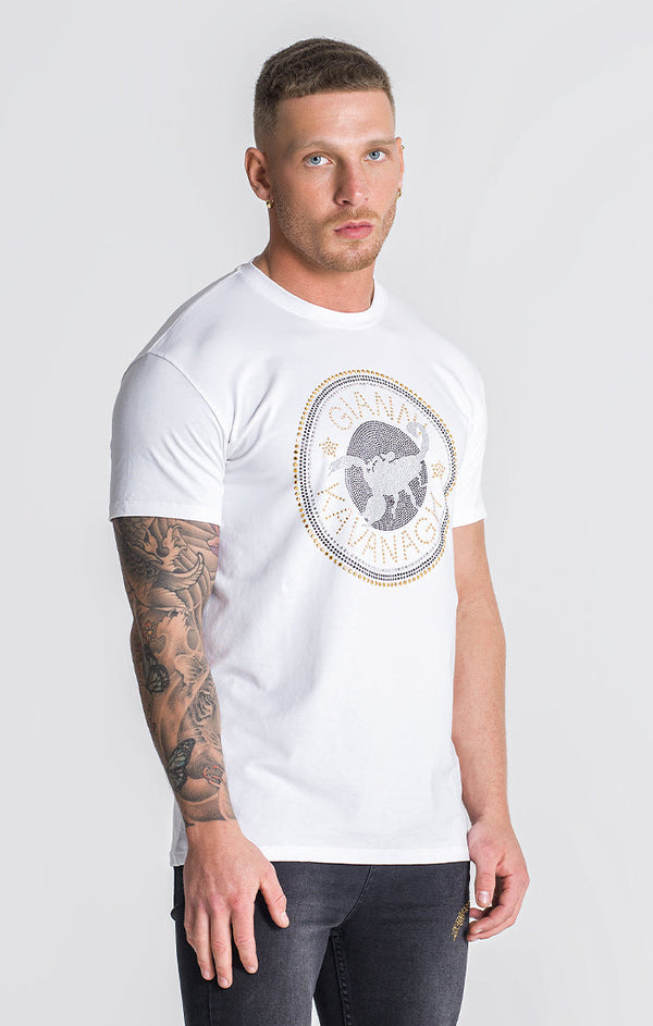 White Astral Crystals Tee