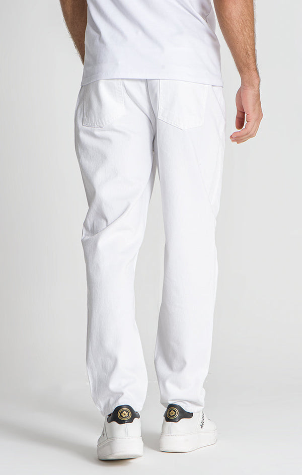 White Balloon Leg Jeans