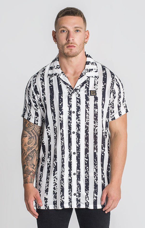 White Disturbia Striped Shirt