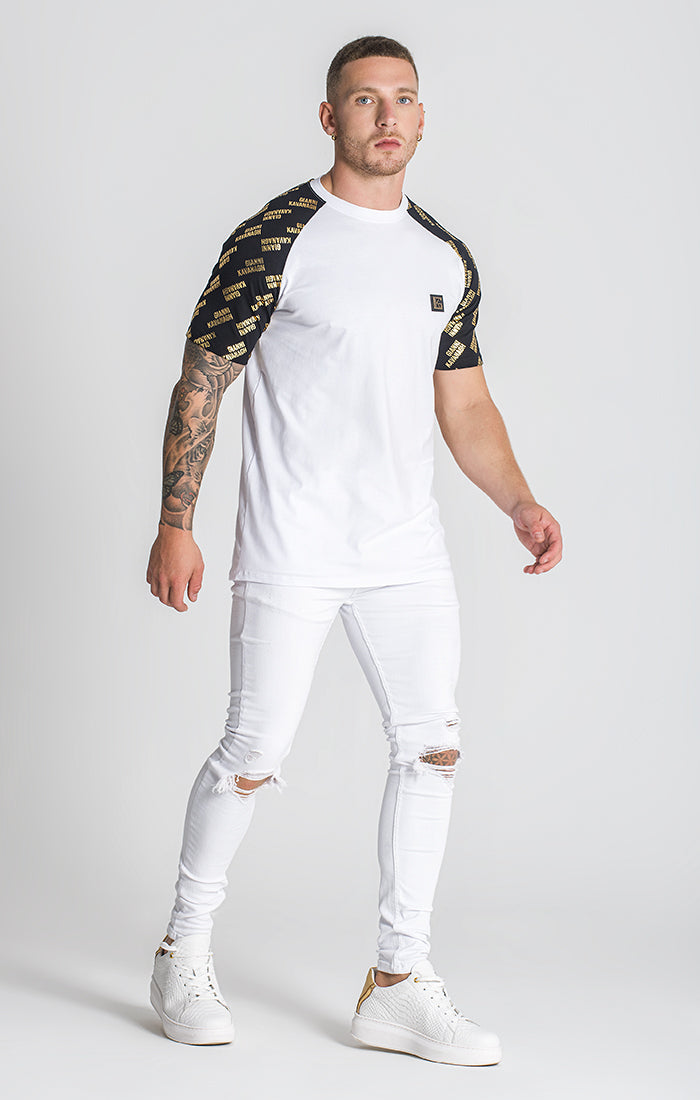 White Error Raglan Tee
