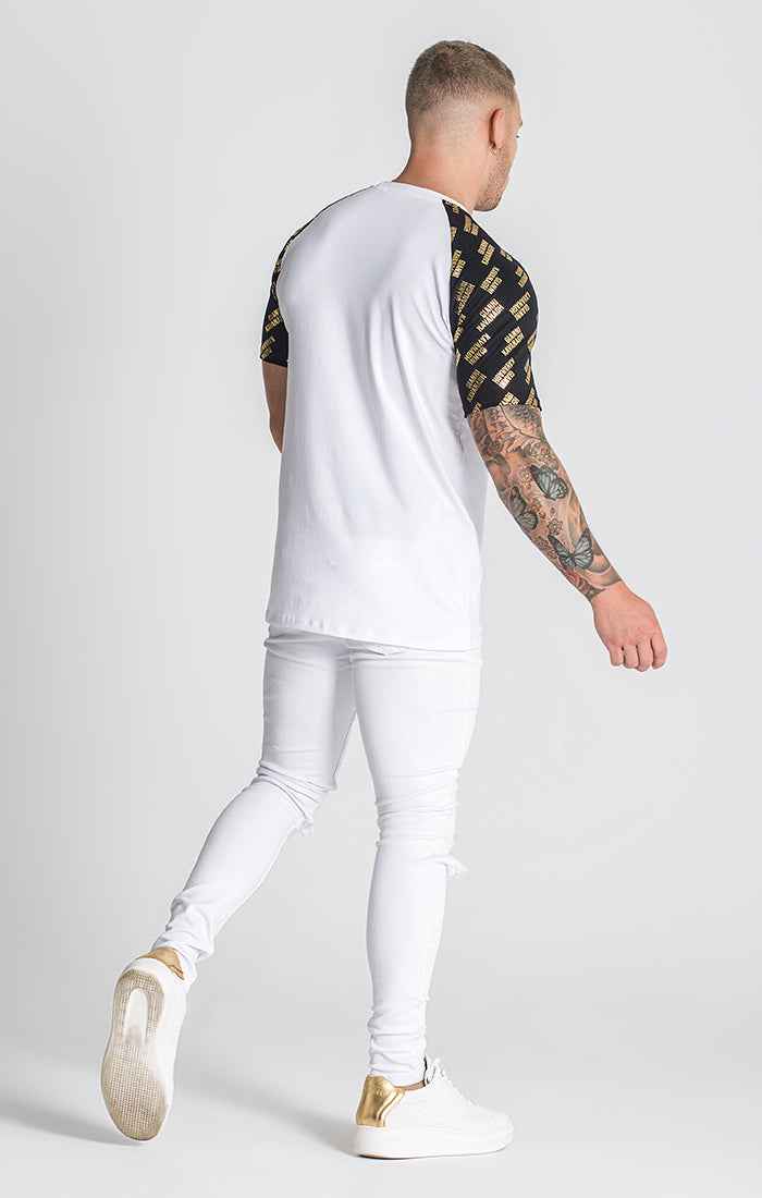White Error Raglan Tee