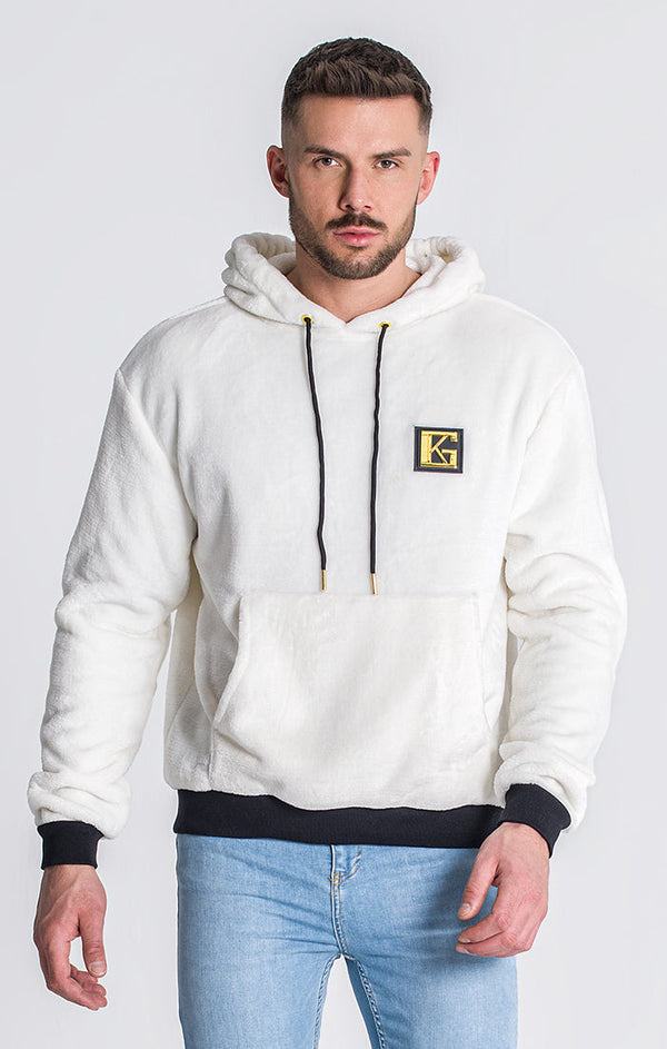 White GK Iron Sherpa Hoodie