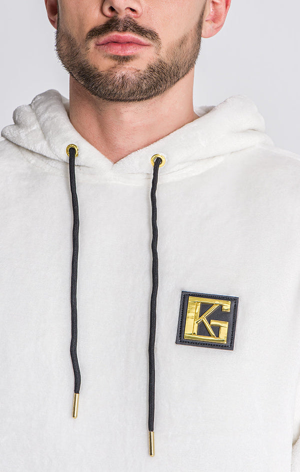White GK Iron Sherpa Hoodie
