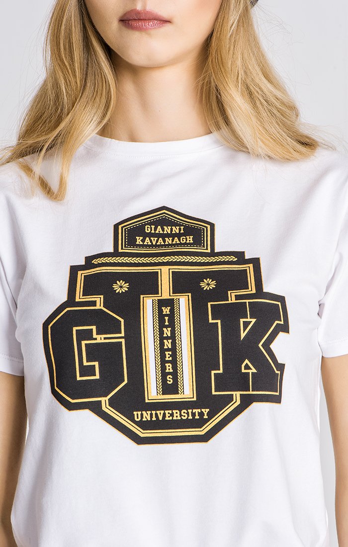 White GK University Tee