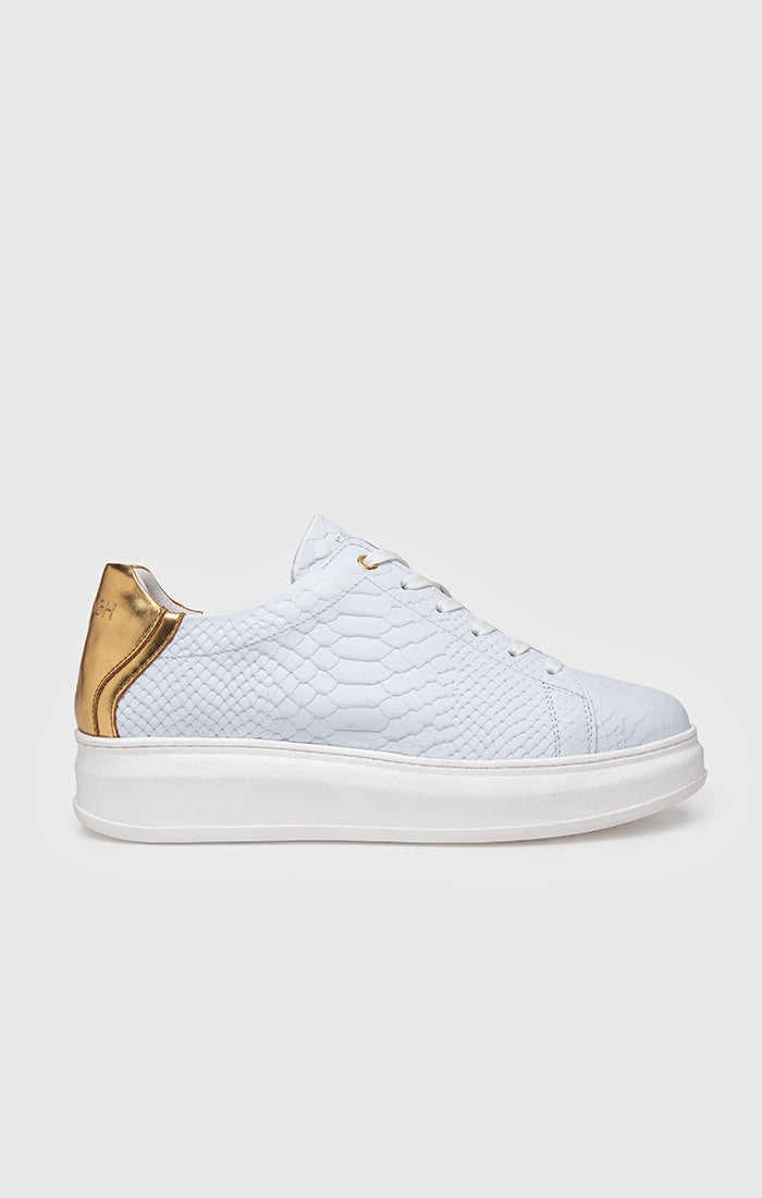 White Gold Upscale Sneakers
