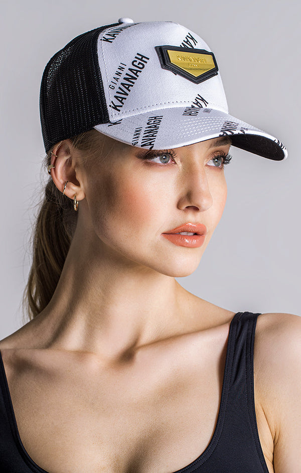 White Logomania Cap