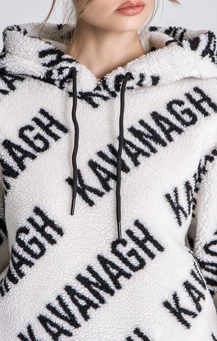 White Queens Sherpa Hoodie