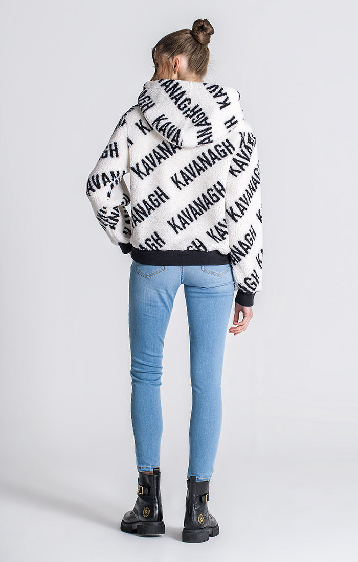 White Queens Sherpa Hoodie
