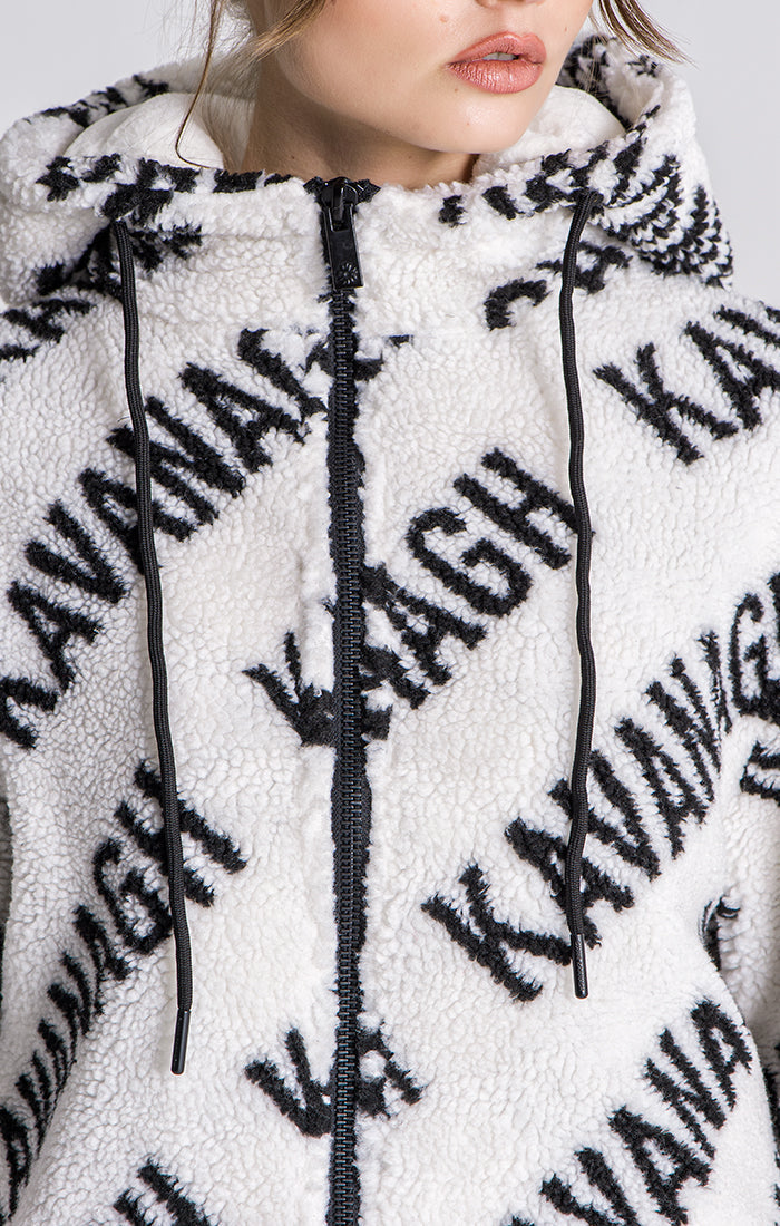 White Queens Sherpa Jacket
