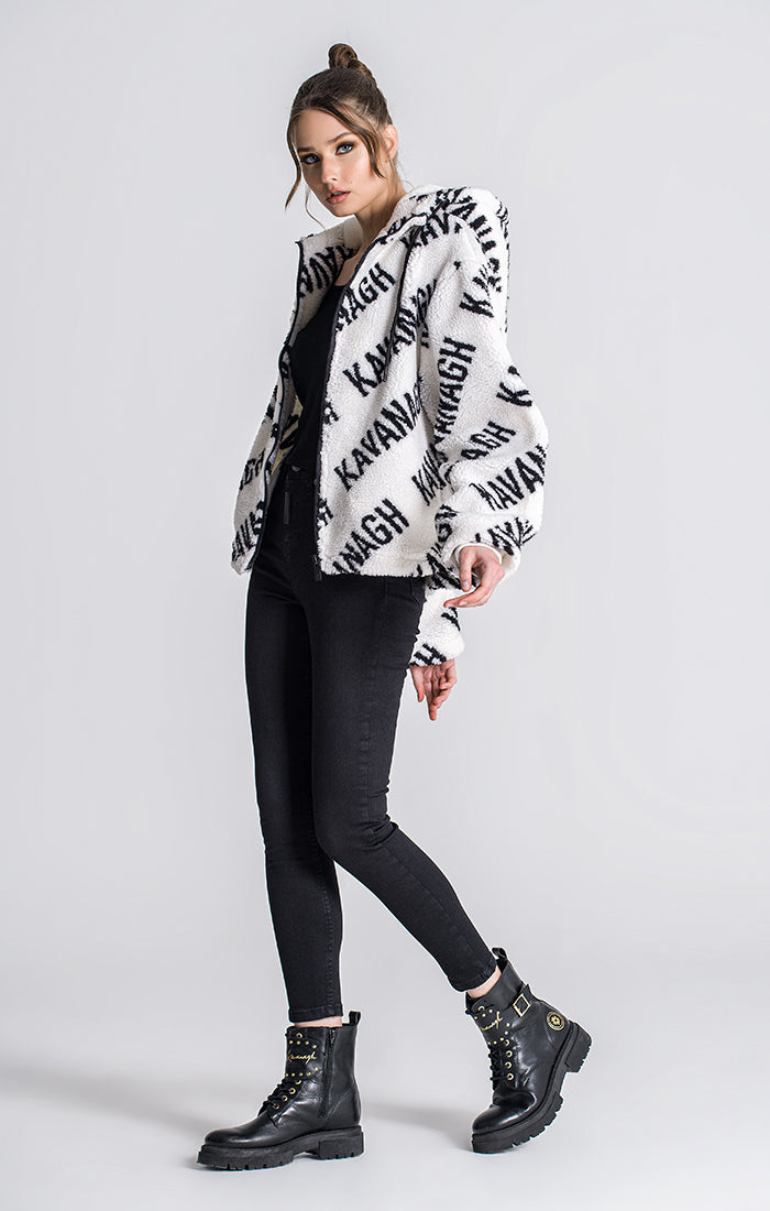 White Queens Sherpa Jacket