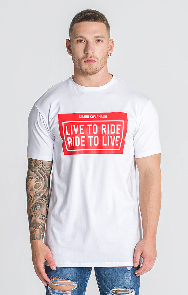 White Ride Tee