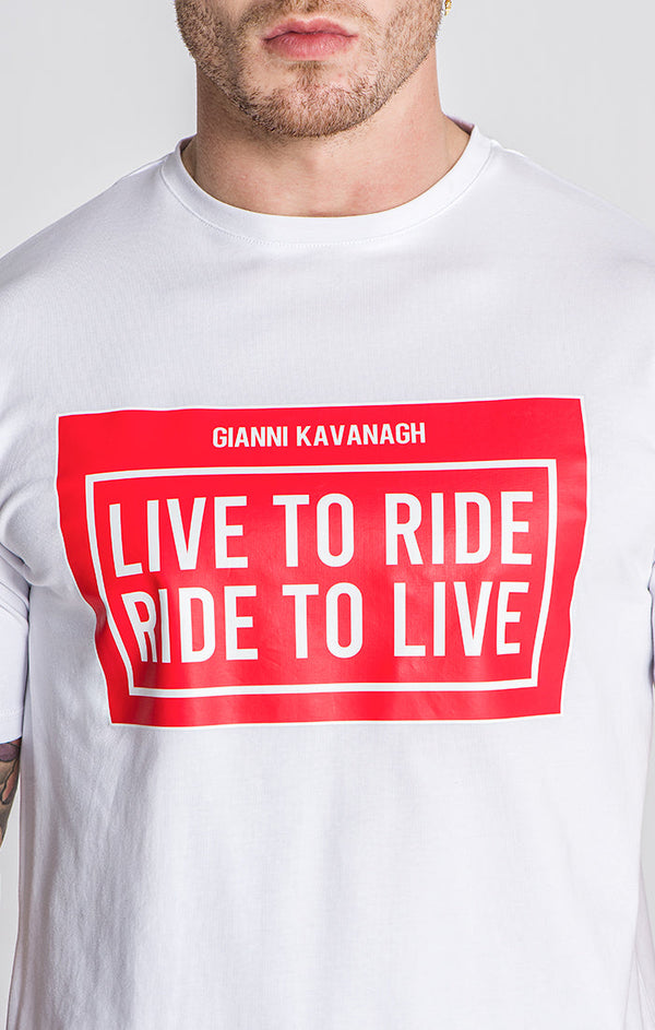 White Ride Tee